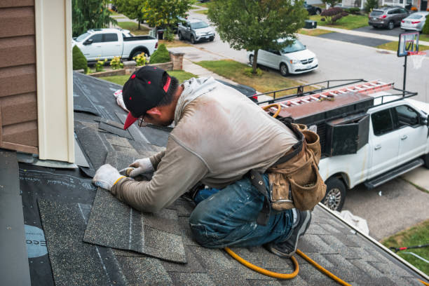 Professional Emergency Roof Repair technician working in Foster, RI